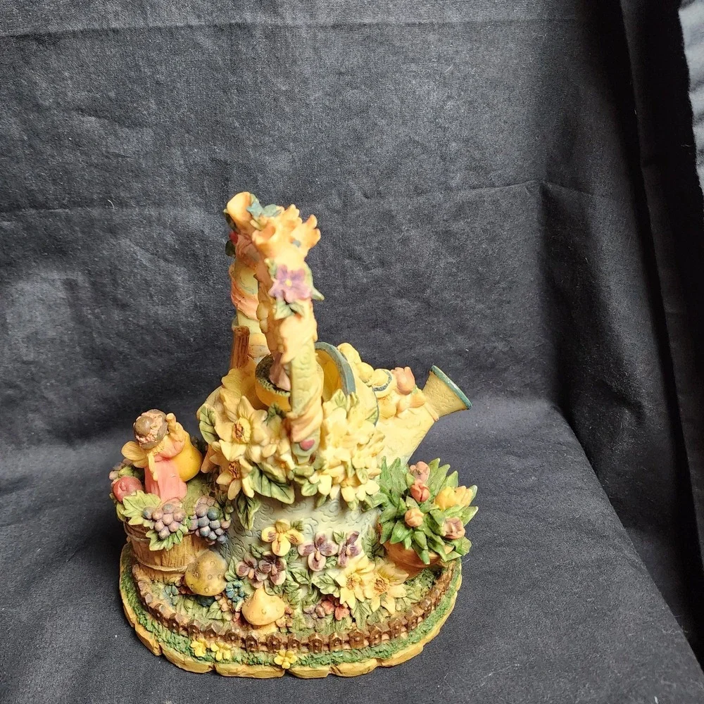 Tune Wind Beneath My Wings Music Figurine Fairies,‎ Water Pitcher, Mushroom