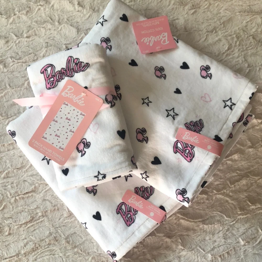 BARBIE Hand and Bath TOWELS