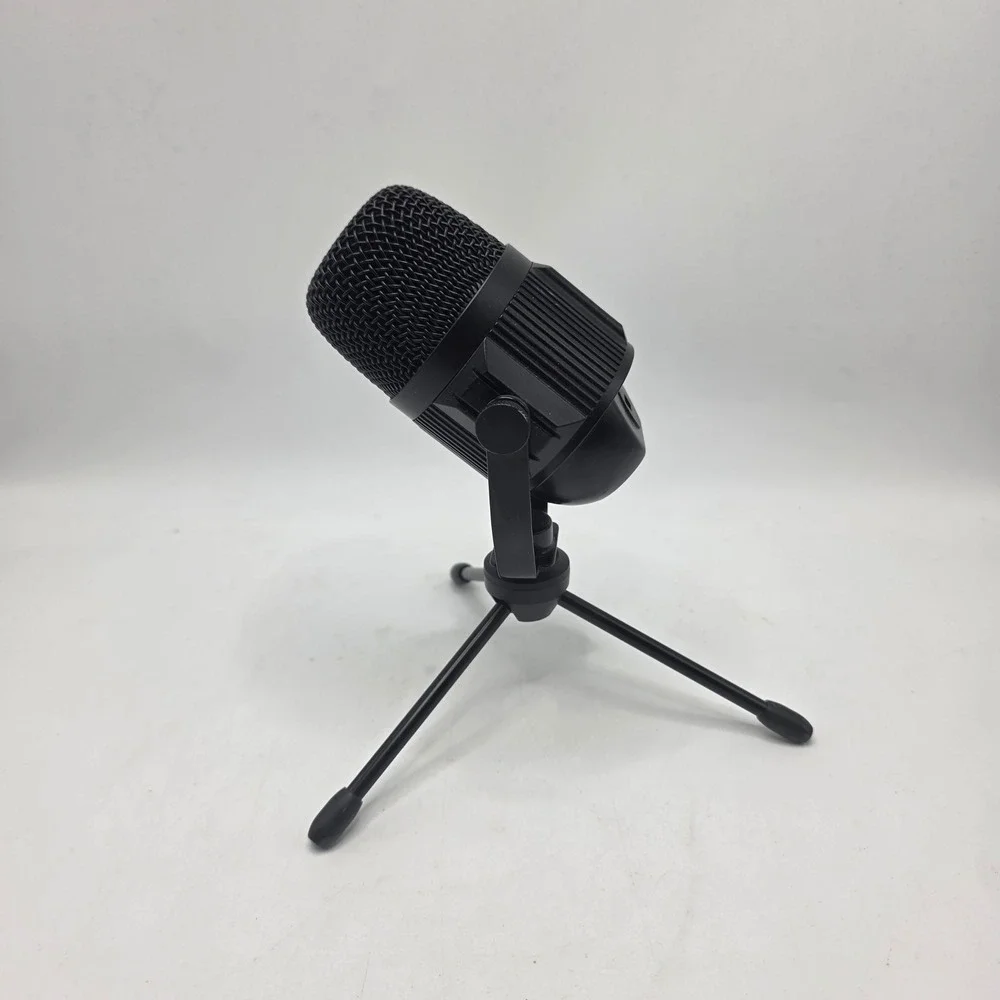 Unbranded Desktop USB Microphone Black Tripod Stand Retro Gaming Podcast Mic