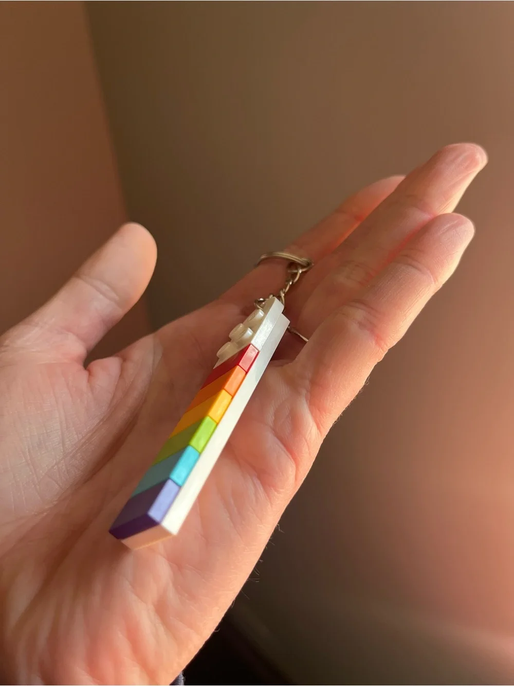 Lego keychain stacked