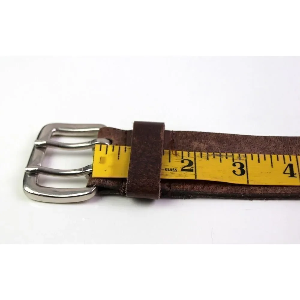 INDIA SADDLE BROWN GENUINE LEATHER 1 1/2