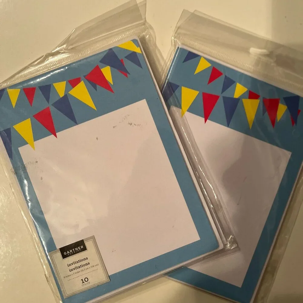 Party Invitations‎ (5X7 by Gartner) (2 packages) (ps/x)