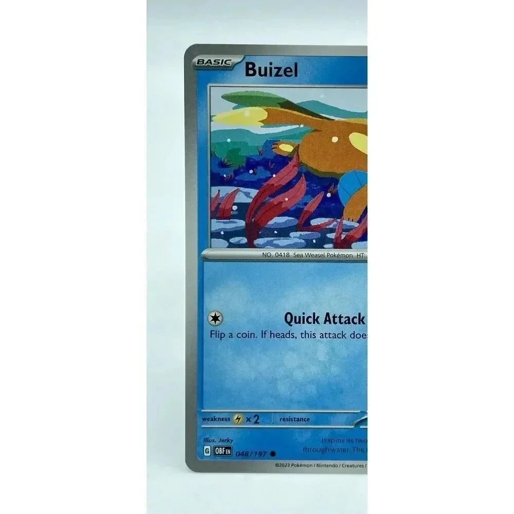 Buizel 048/197 Common‎ S&V: Obsidian Flames Non-Holo Pokémon TCG Mint Unplayed