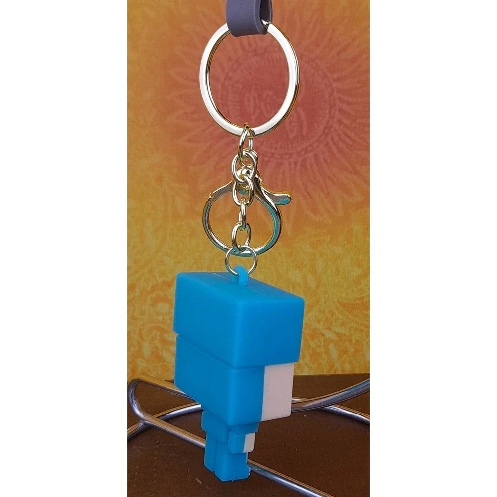 Armor Steve Minecraft‎ 3D PVC Keychain Backpack Video Game