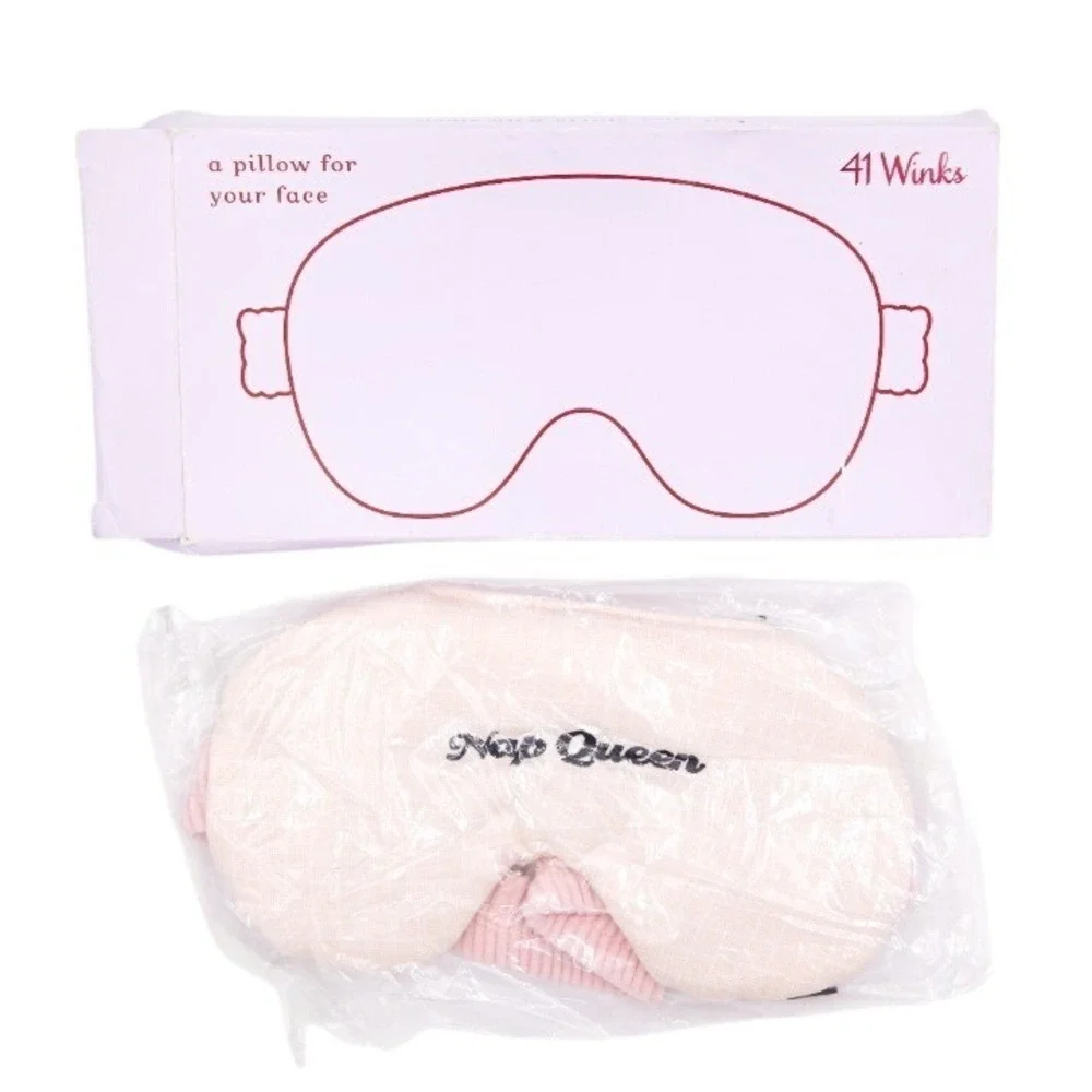 41 Winks‎ Nap Queen Sleep Mask - Blush/Plaid
