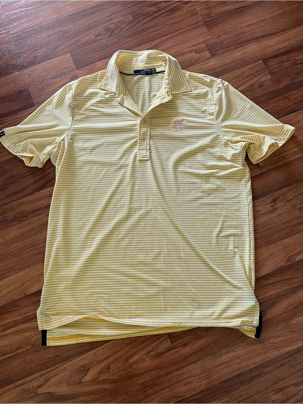 Ralph Lauren Size XL Yellow Striped Polo Shirt