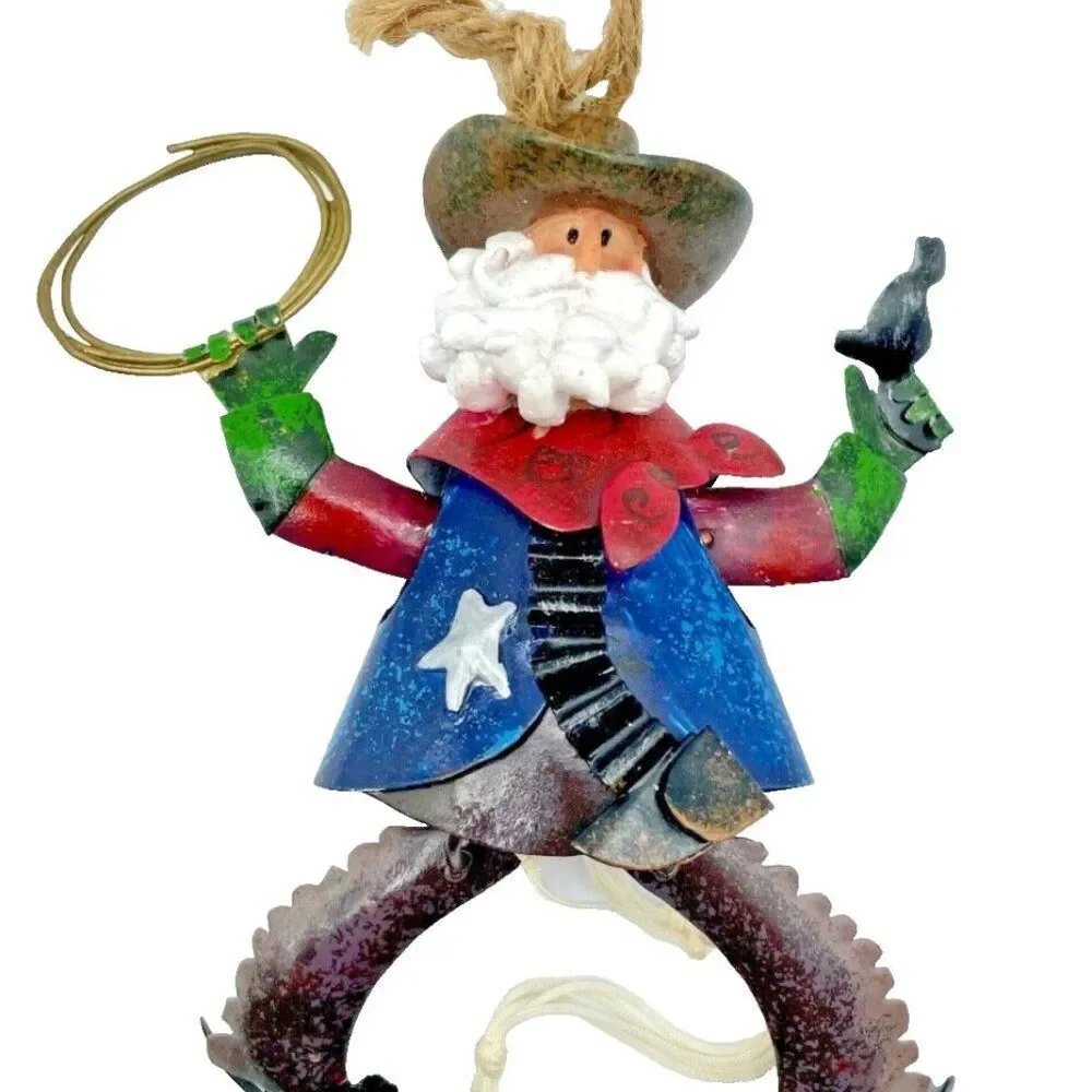 NEW Western Cowboy Ornament Sheriff Marshal Pull String 5