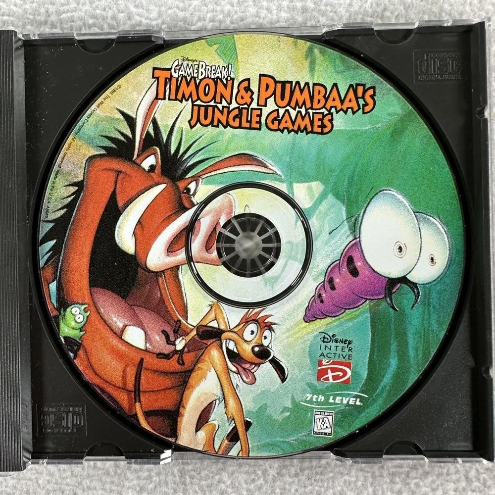Vintage Disney PC Game Lot 4 Windows CD-ROM Everyone Kids Family Fun Titles