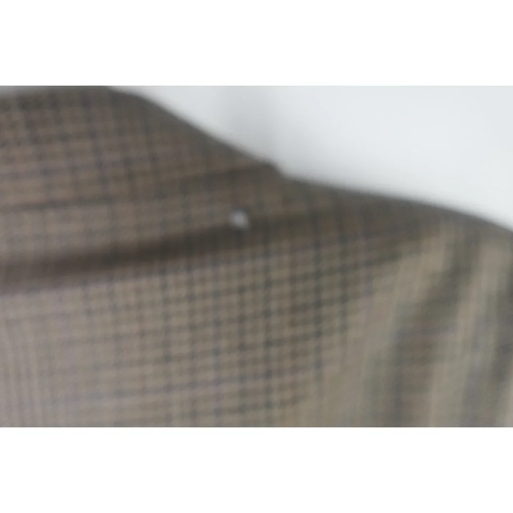 Robert Stock 46R Silk Wool‎ Blend Houndstooth Tan Brown Check Sport Coat Blazer