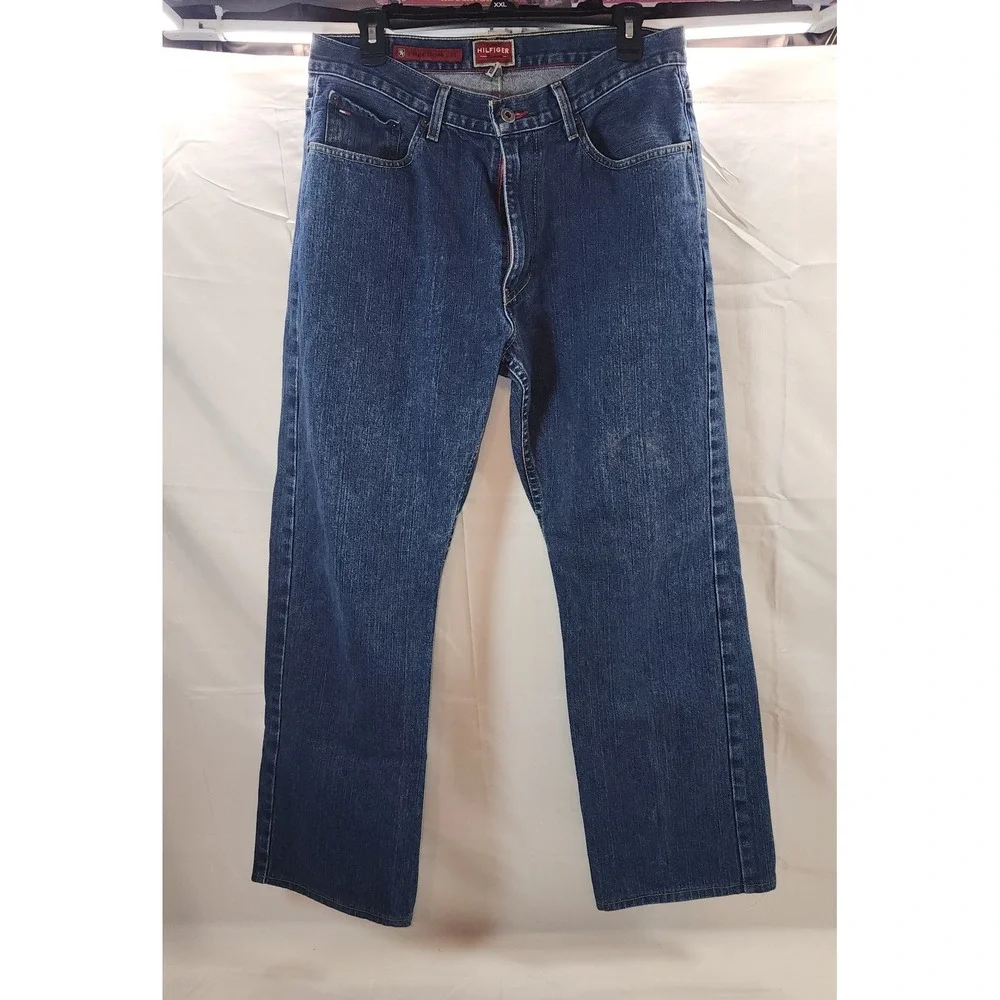 Tommy Hilfiger Vintage Jeans Y2K Baggy Freedom Fit Size 32x30 Medium Wash