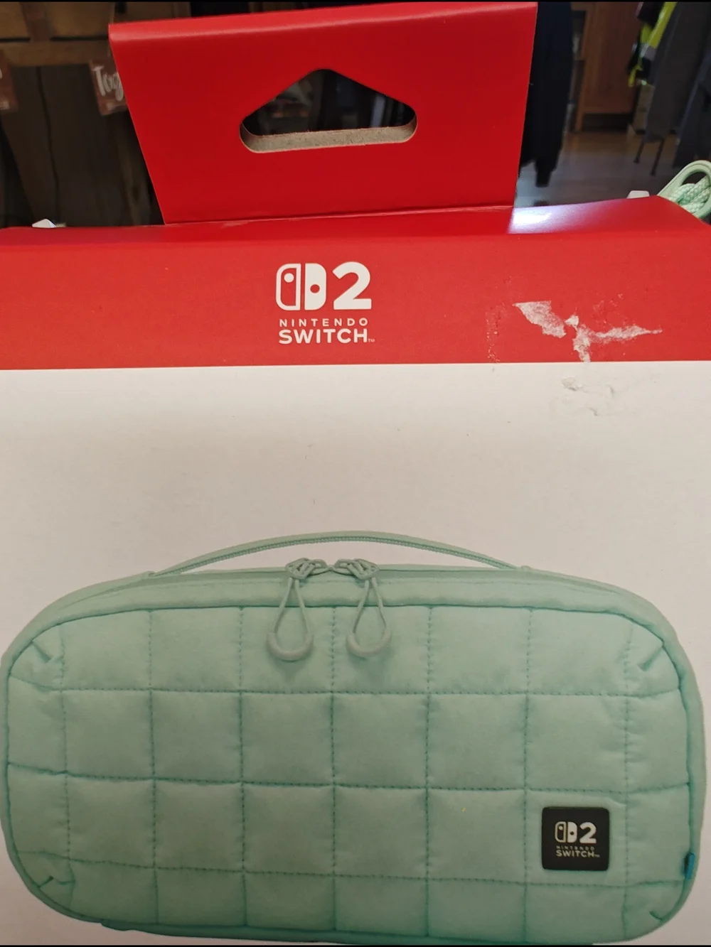 Nintendo Mint Quilted Travel Case