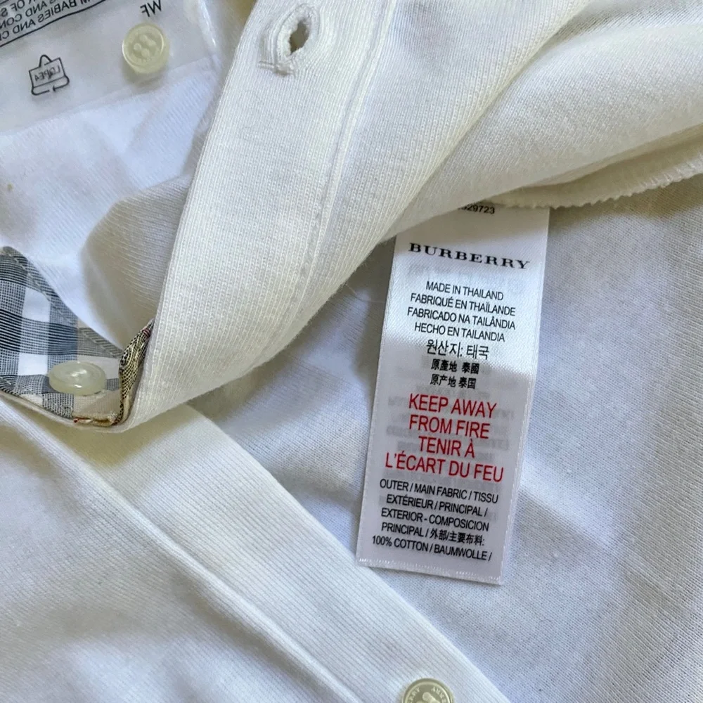 Burberry boys playsuit