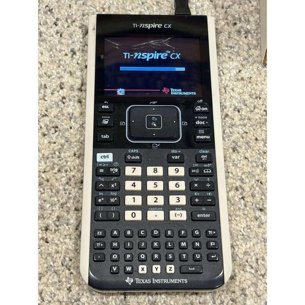 Texas Instruments TI-Nspire CX Graphing Calculator w/Cord ,no Cover, See Pics*