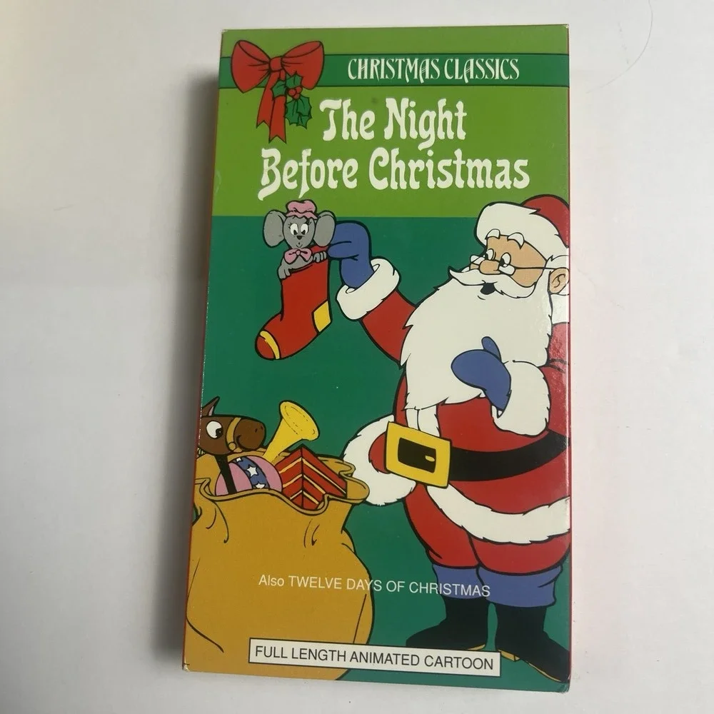 Christmas Classics - The Night Before Christmas (VHS, 1994) plus 12 days of Xmas