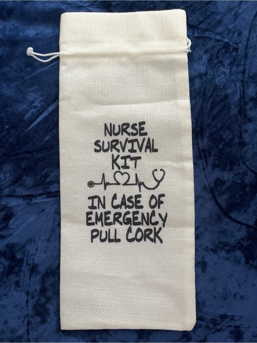 Nurse Survival Kit Wine Bottle Bag