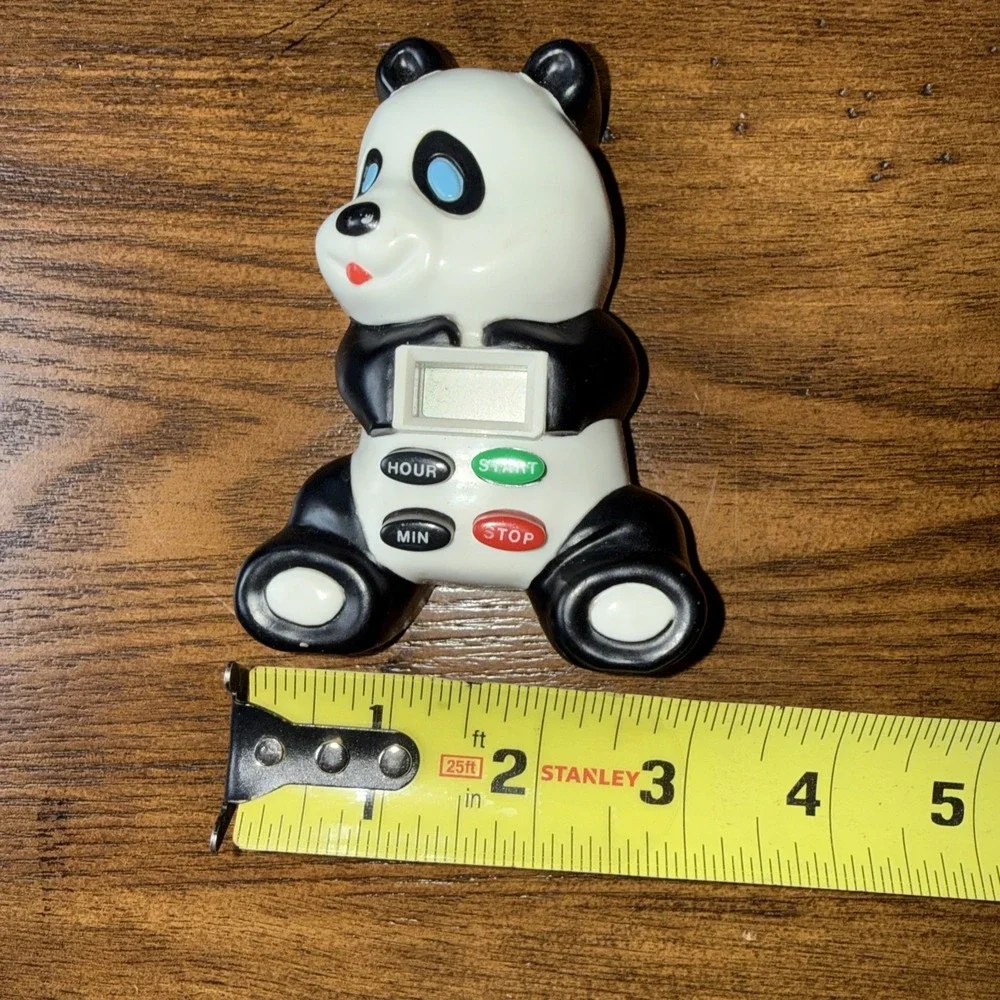 Vintage‎ Magnetic Panda Kitchen Timer Tested and Works Up To 15 Hours