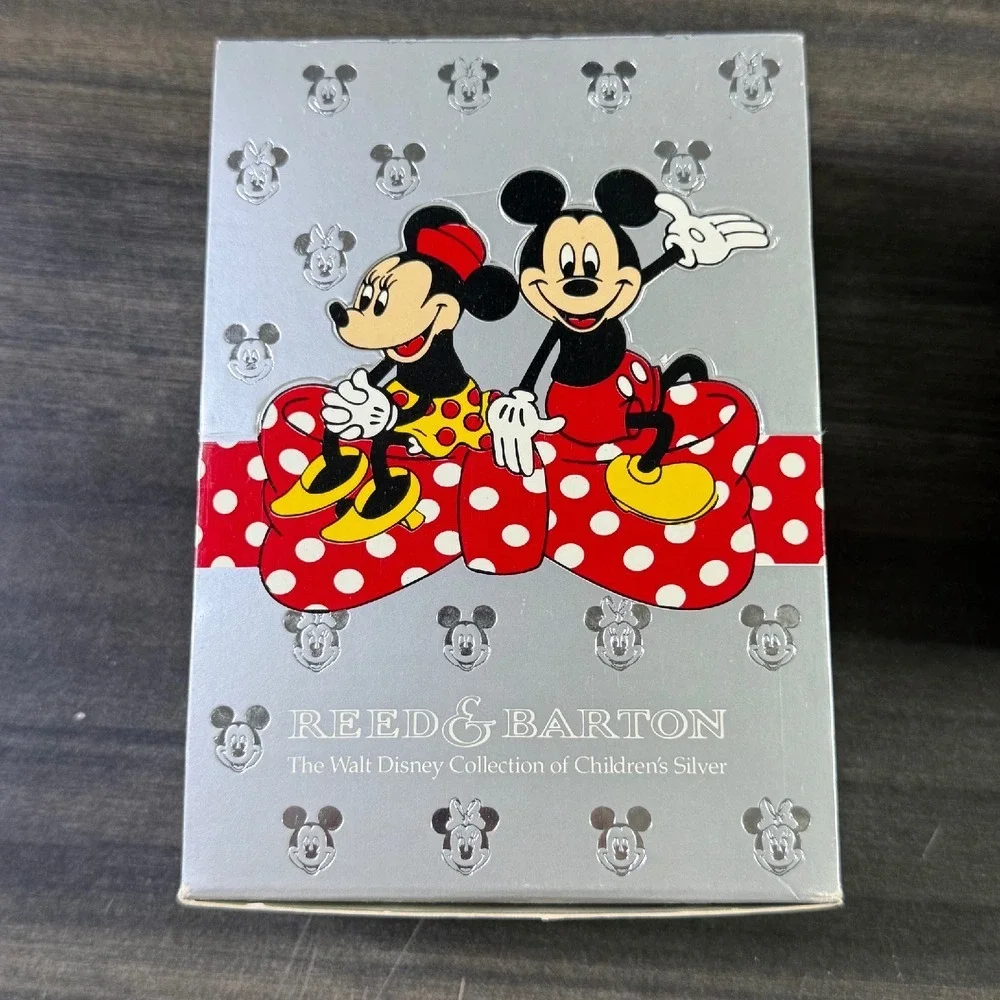 Reed & Barton Silverplate Brush Comb‎ Set Disney Mickey Minnie Mouse Kids