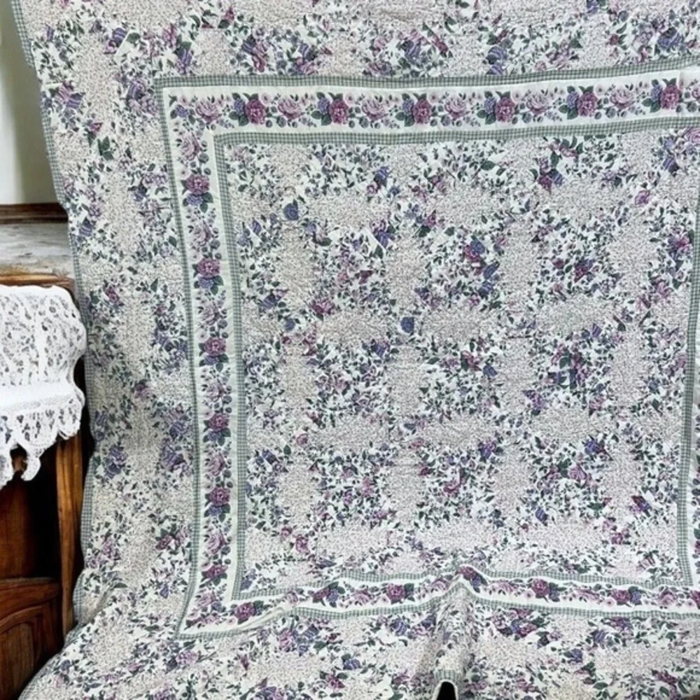 Vintage purple green