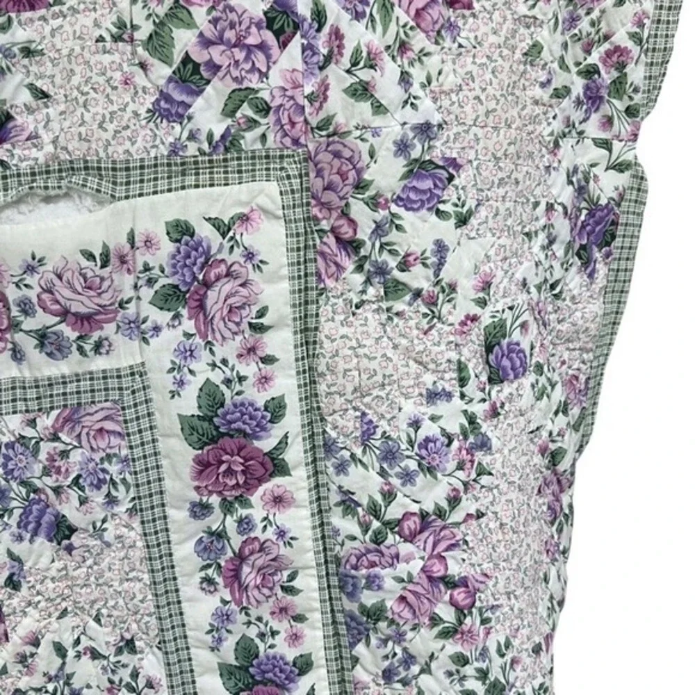 Vintage purple green