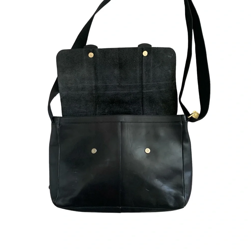Skagen black cowhide