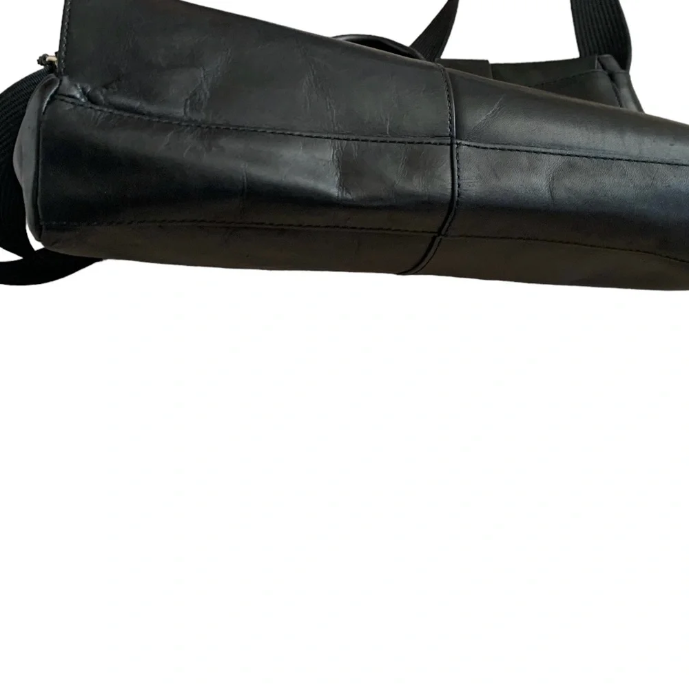 Skagen black cowhide