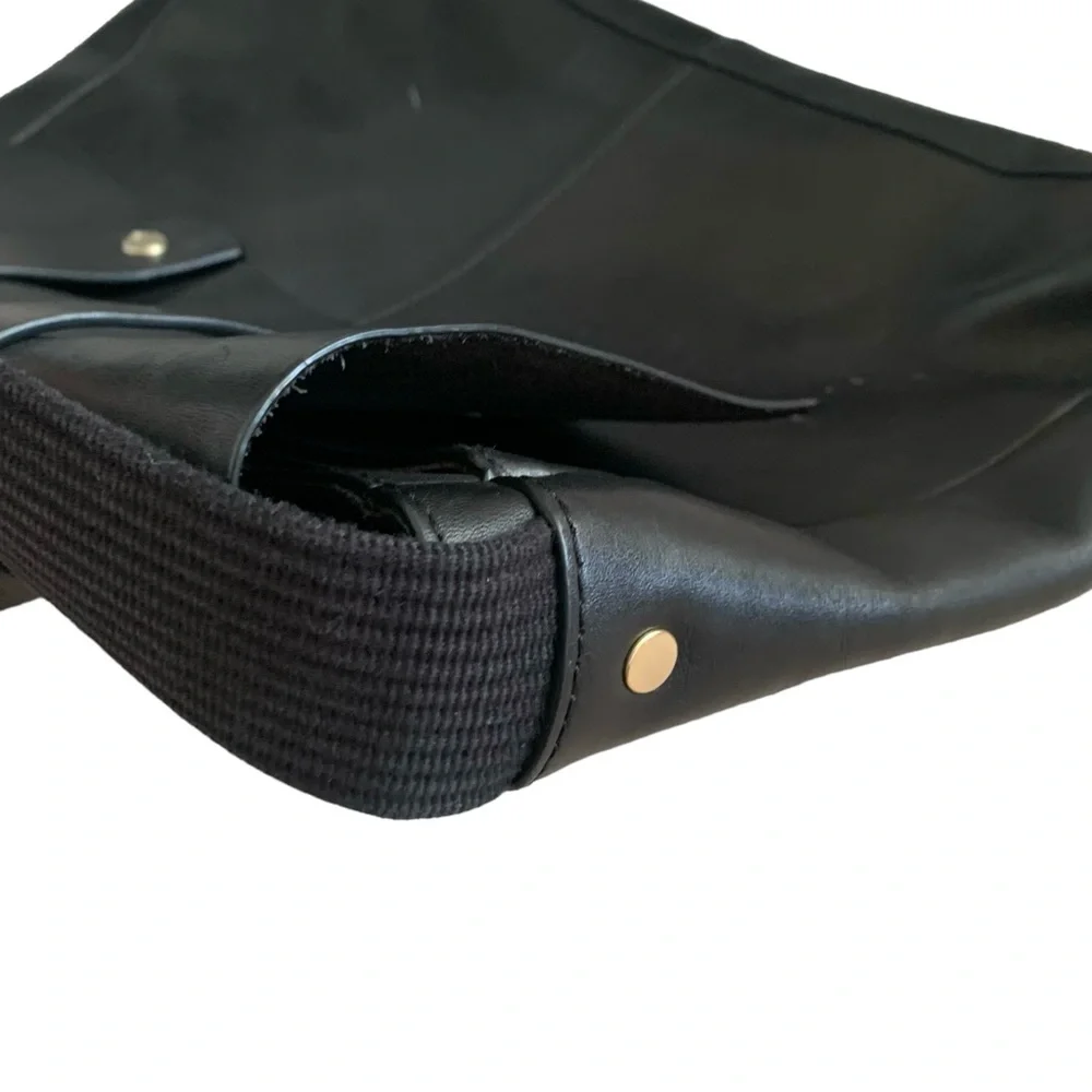 Skagen black cowhide