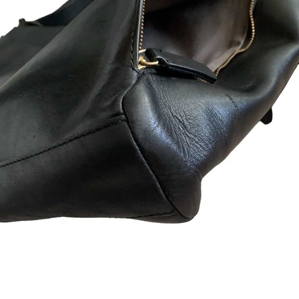 Skagen black cowhide
