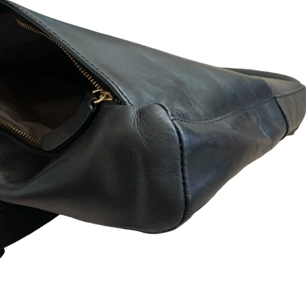 Skagen black cowhide
