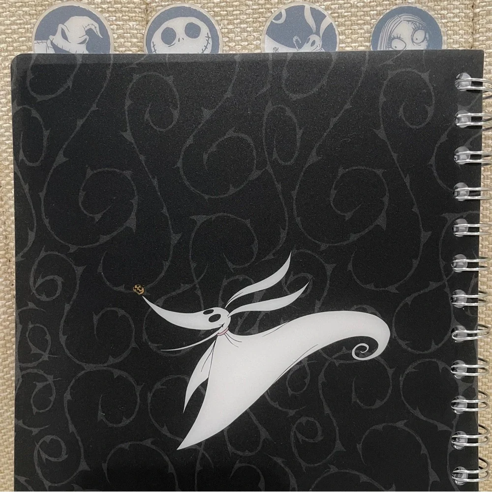 NEW Disney Nightmare Before Christmas Jack Sally Spiral‎ Notebook with Dividers