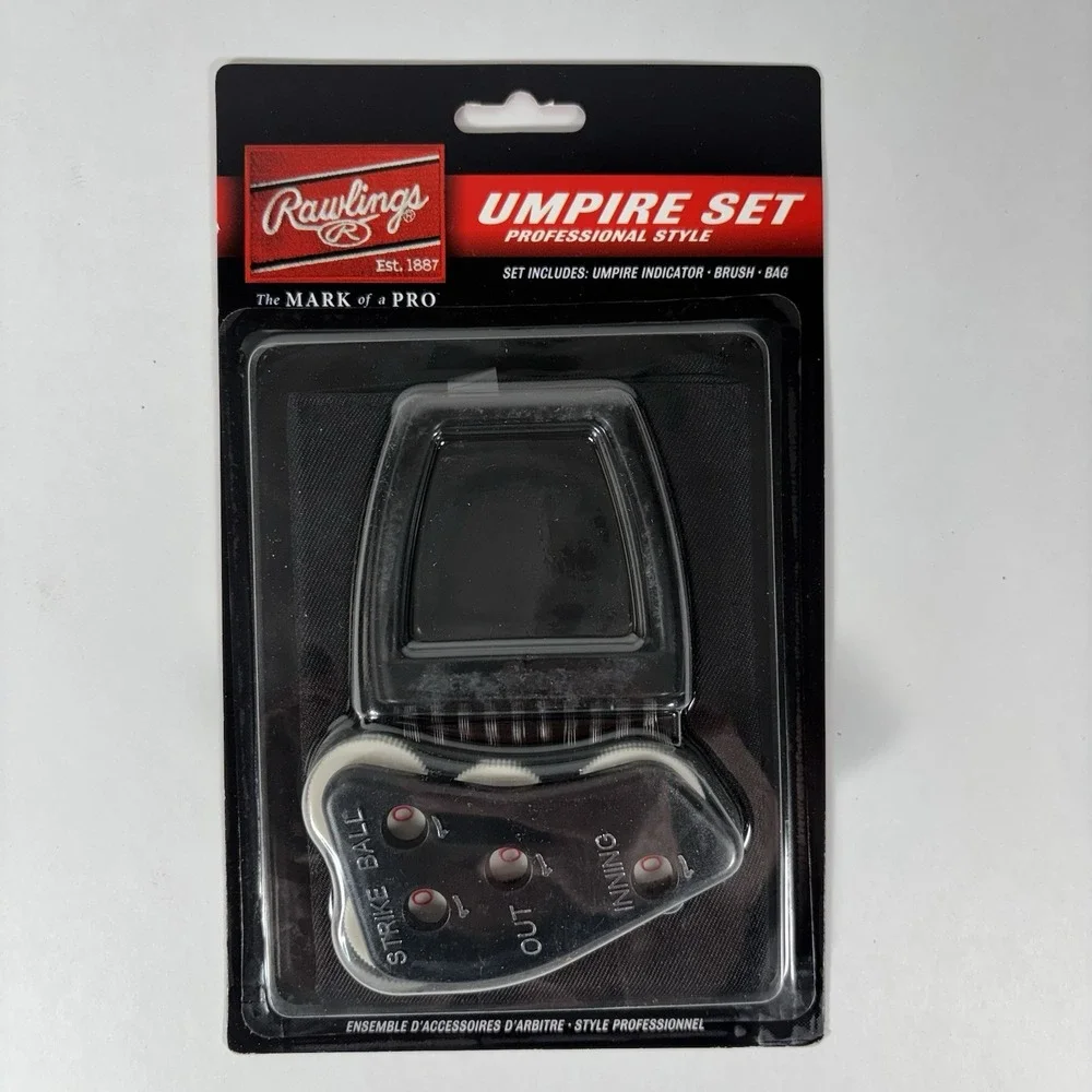 Rawlings Umpire Accessories Kit UBBD Three Piece Professional Style Umpire Set