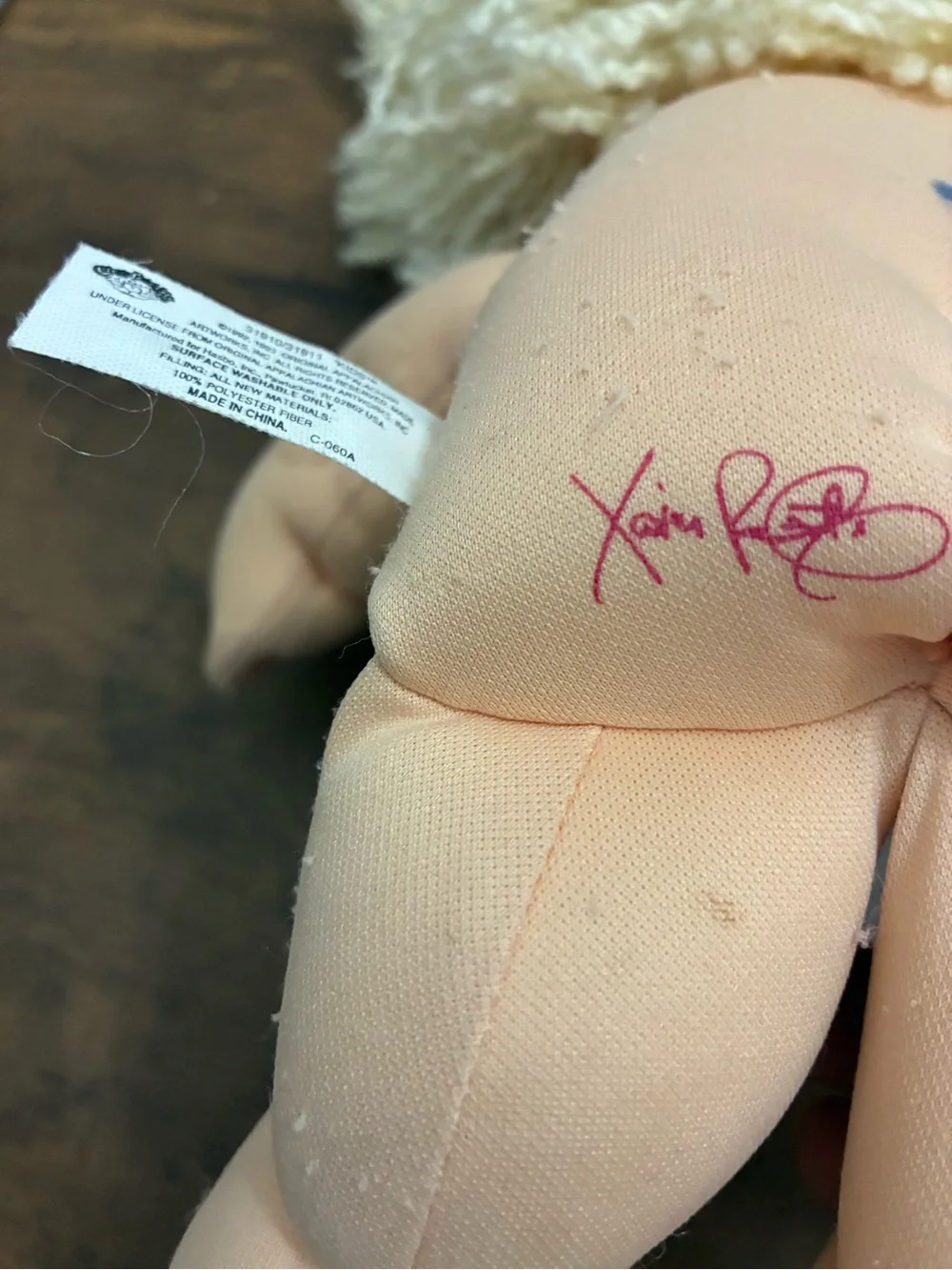 Cabbage Patch Kids mark does body