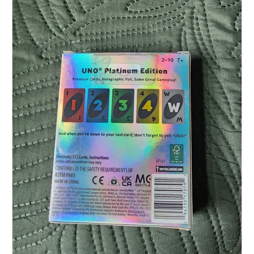 Mattel Games uno platinum