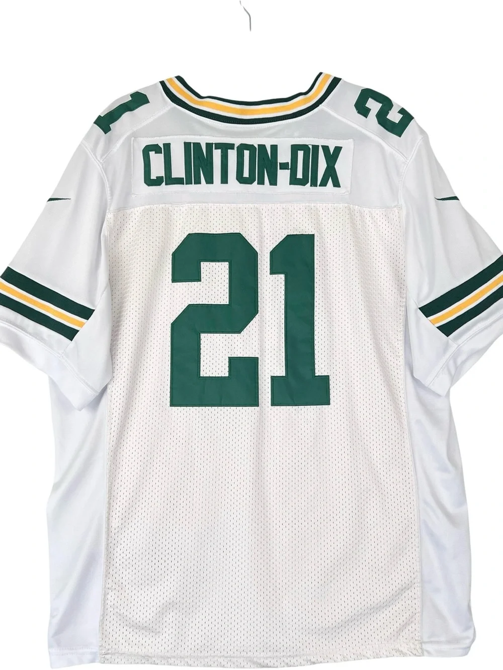 GREEN BAY PACKERS FOOTBALL On Field JERSEY NIKE #21 CLINTON-DIX Sz 44 White