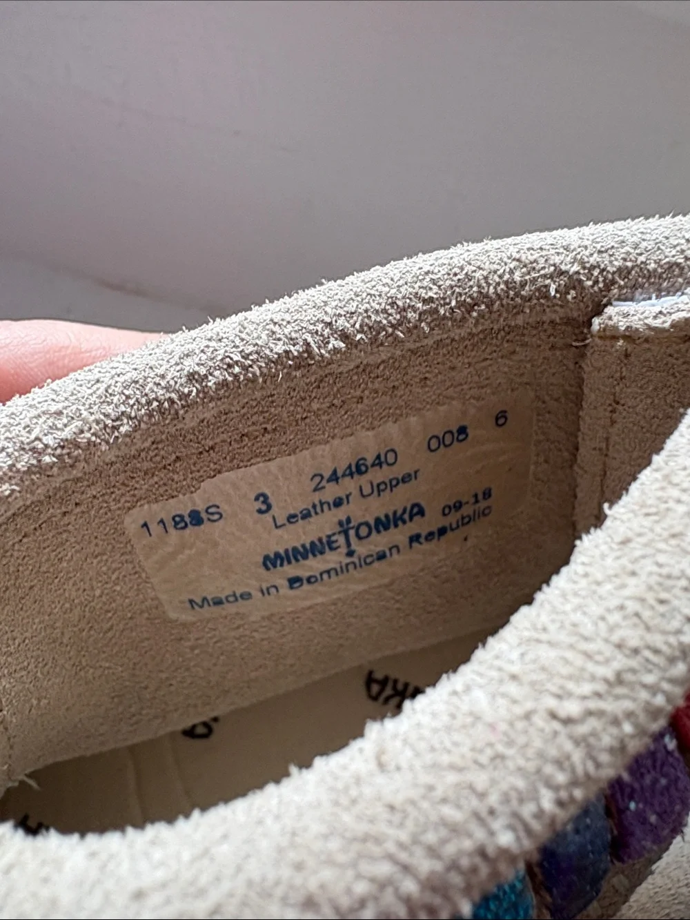 Minnetonka suede design