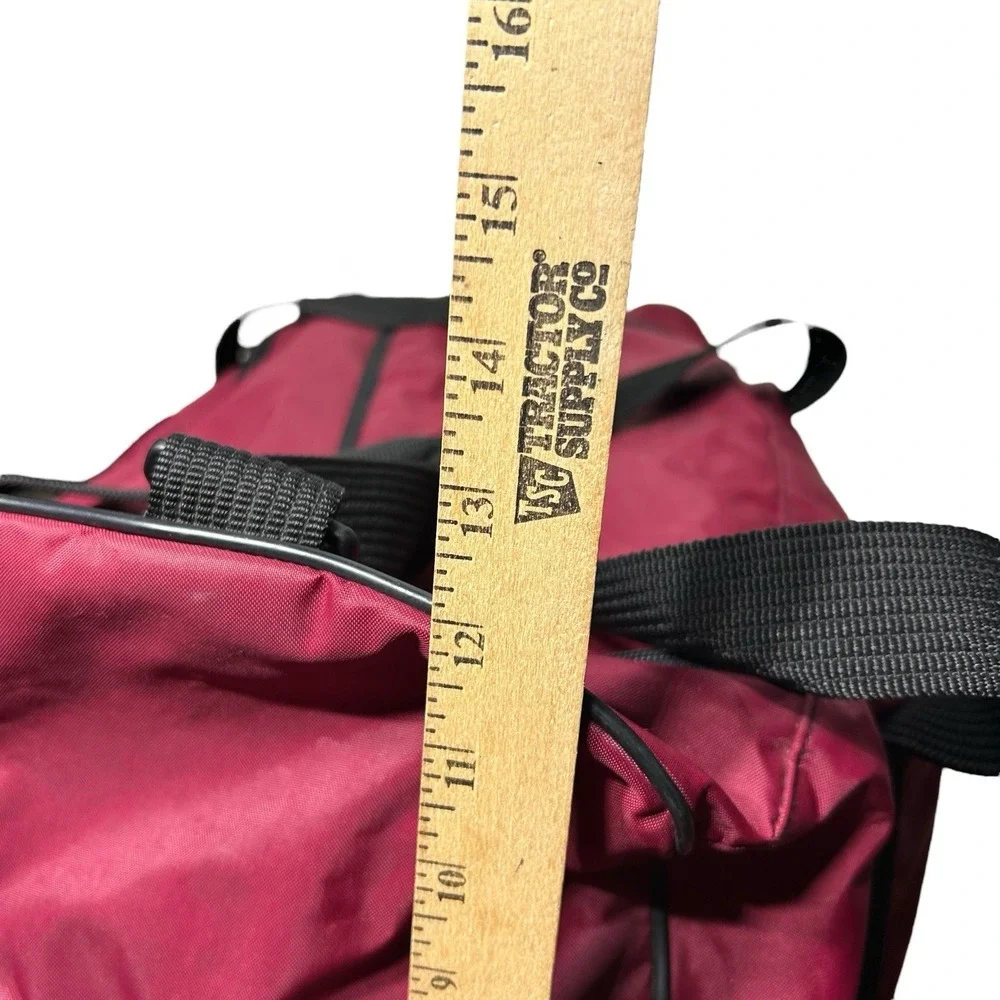Nike Gym Duffel Bag Vintage 90s Y2K Red Black Travel Large 21