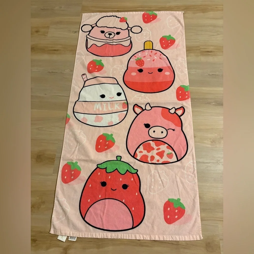 Kids' Squishmallow Character Beach Towel 28 X55”