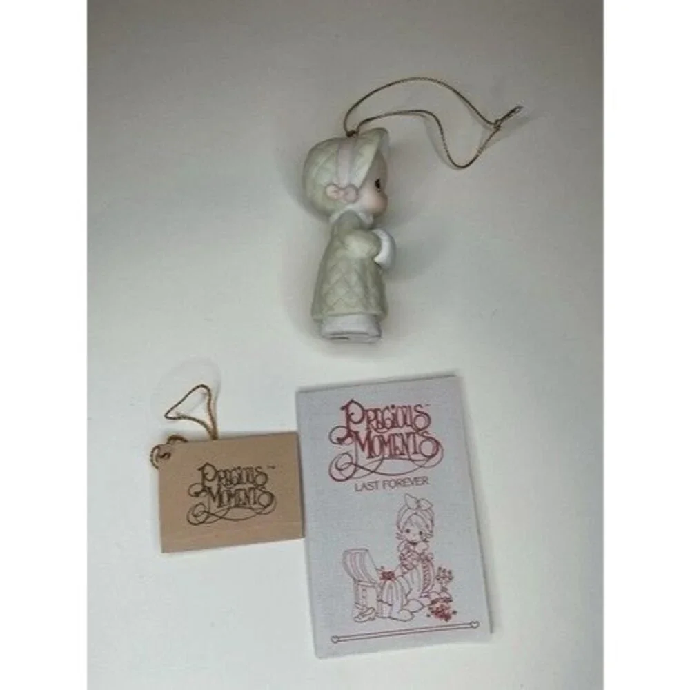 VTG 86s NWB Precious‎ Moments Christmas Ornament Wishing You A Cozy Christmas 3