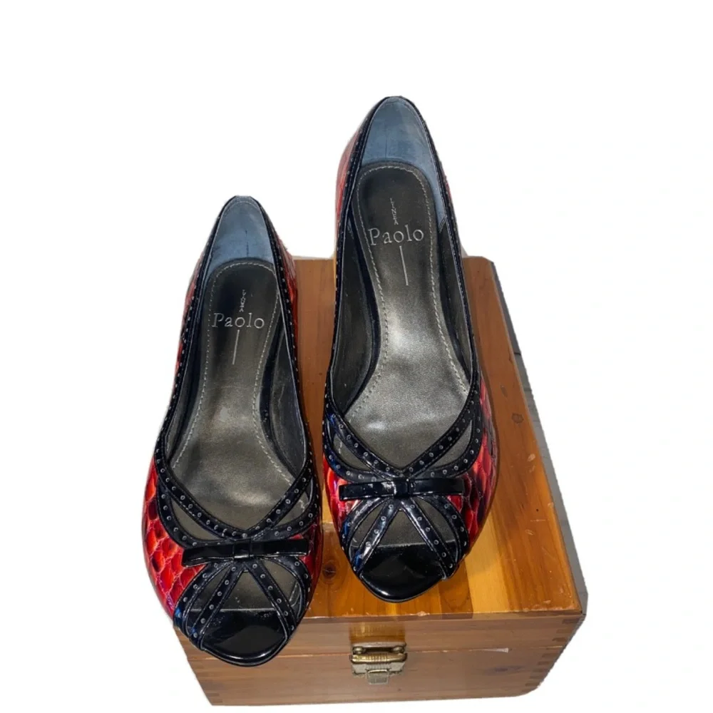 Linea Paolo snake print shoes‎ 7.5 narrow