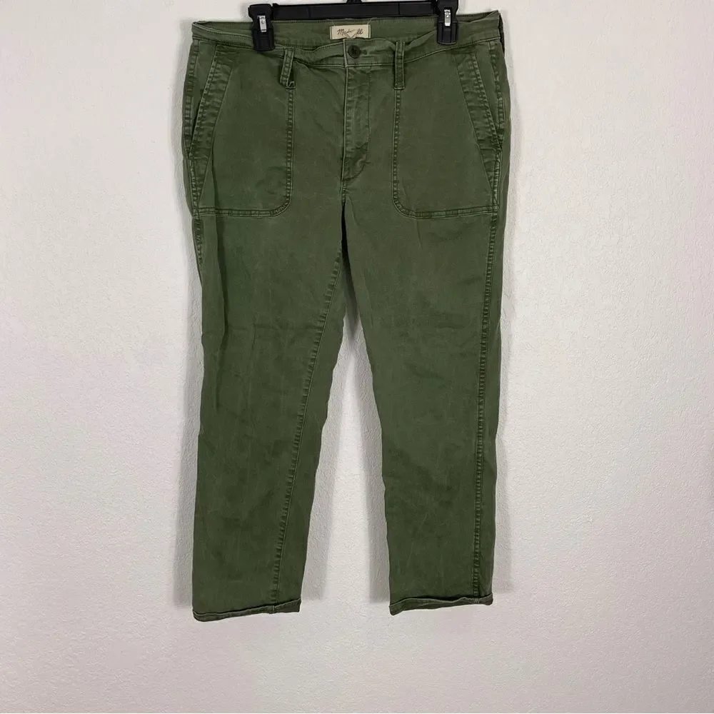 Madewell Army Green Skinny Leg Pants‎