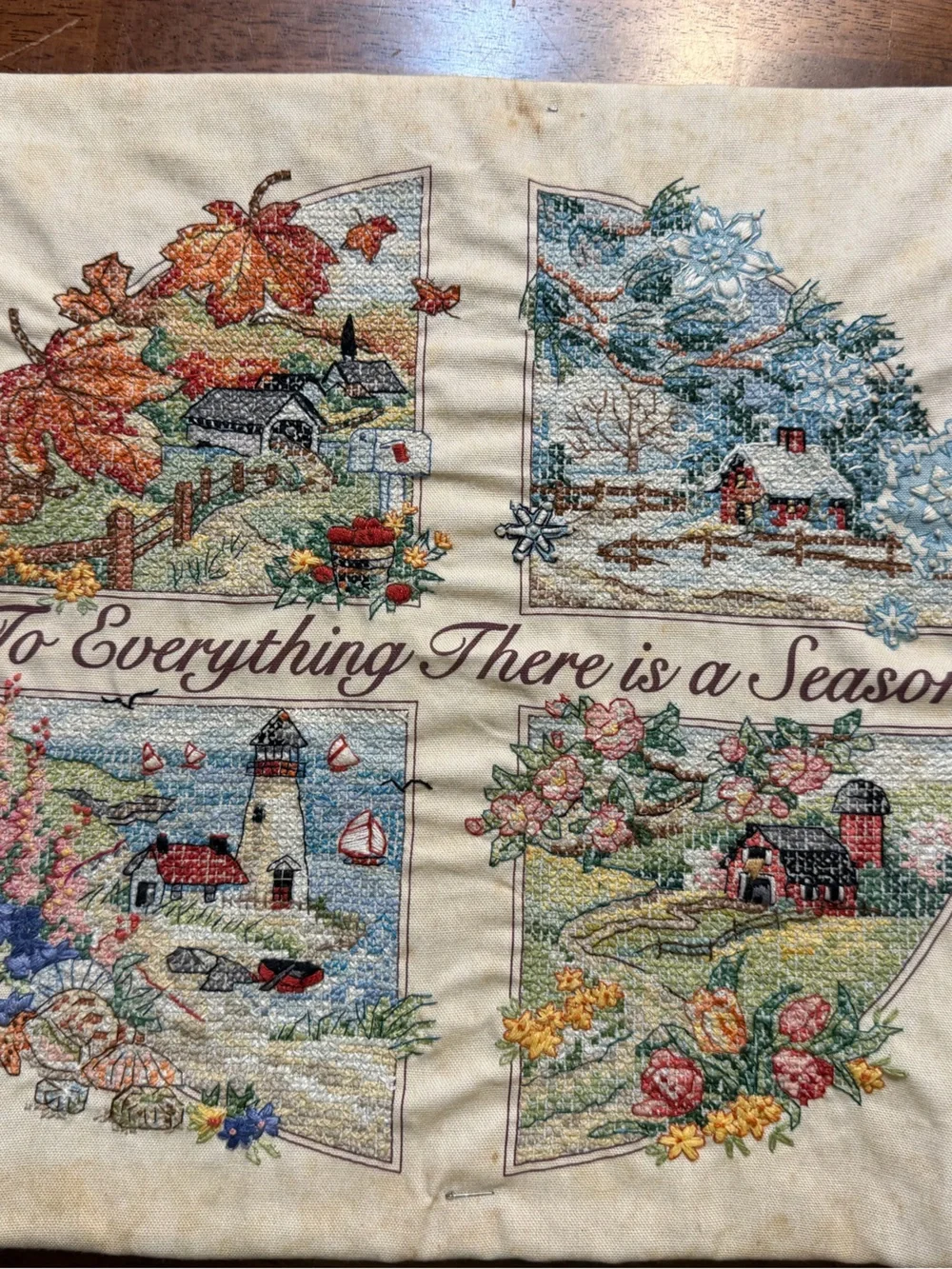 dimensions Seasonal Cross Stitch Wall Hanging 