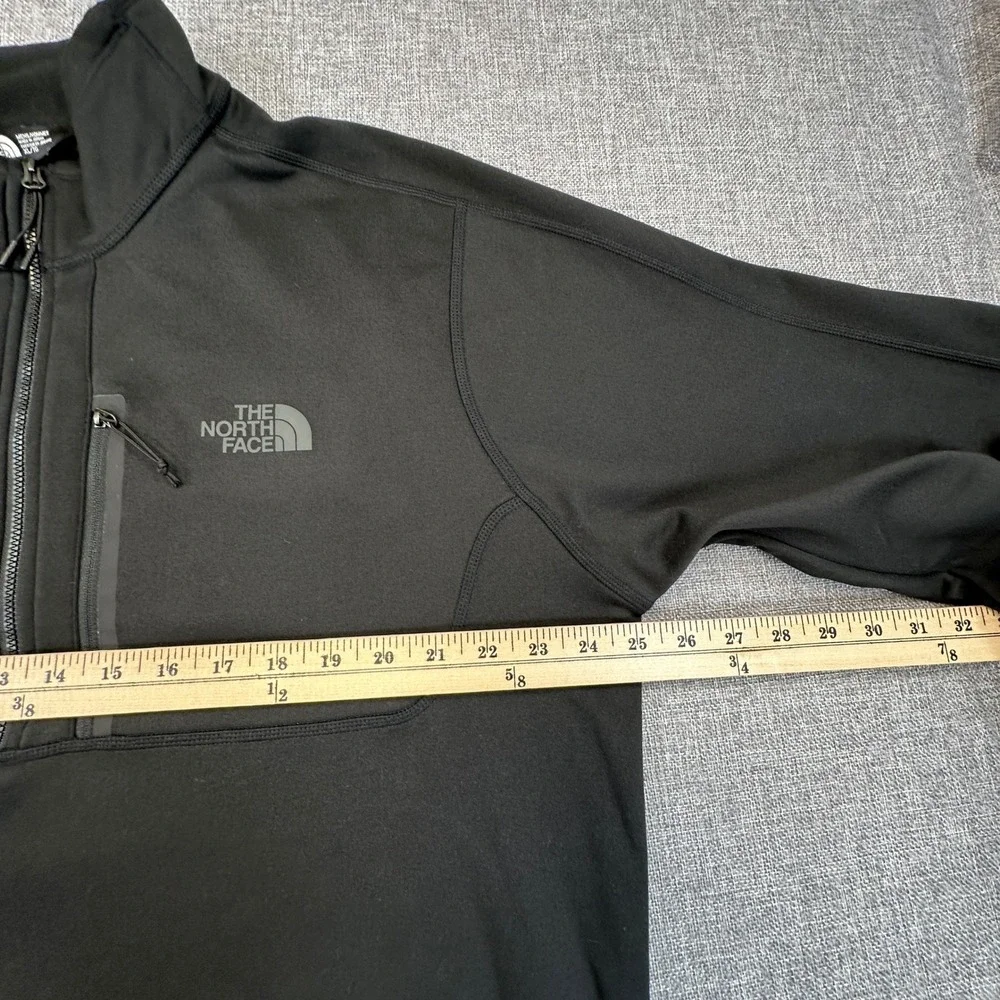 The North Face Canyonlands 1/2 Zip Pullover Men XL Black Fleece Stretch Gorpcore