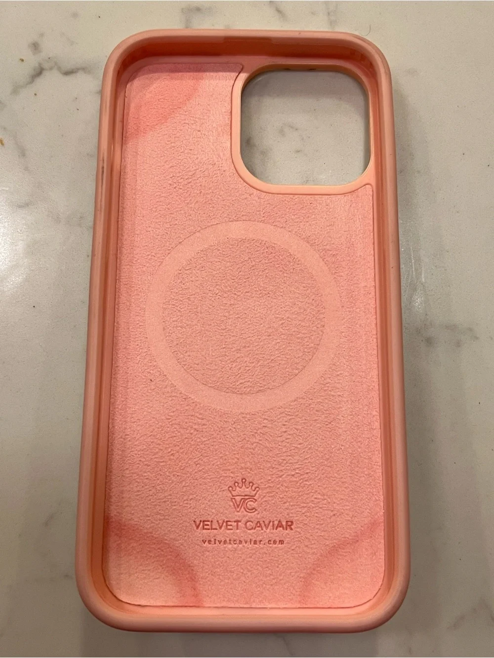 Velvet Caviar Pink Geometric Case with Blue Card Pocket - iPhone 13 Pro Max