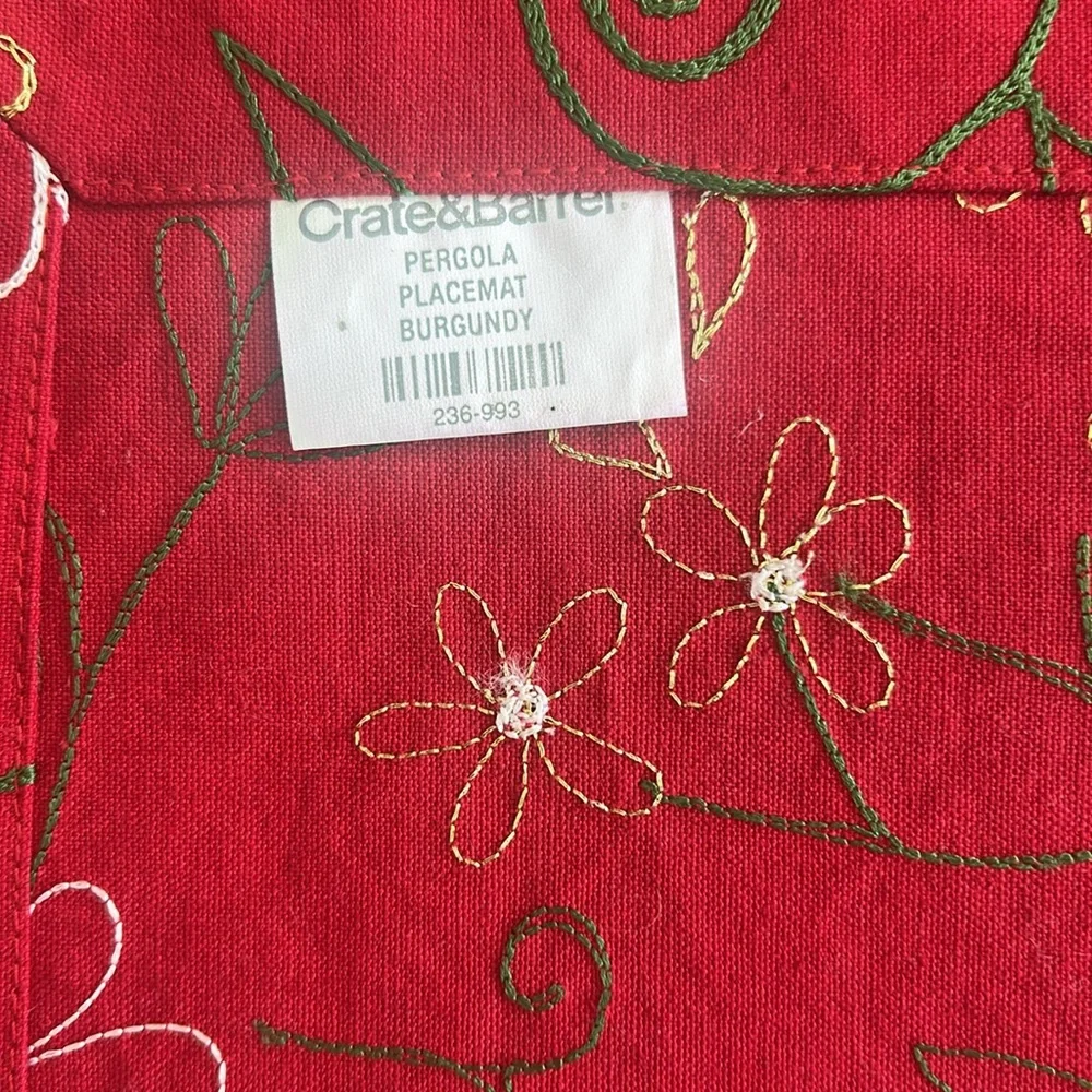 Crate&Barrel adorable red