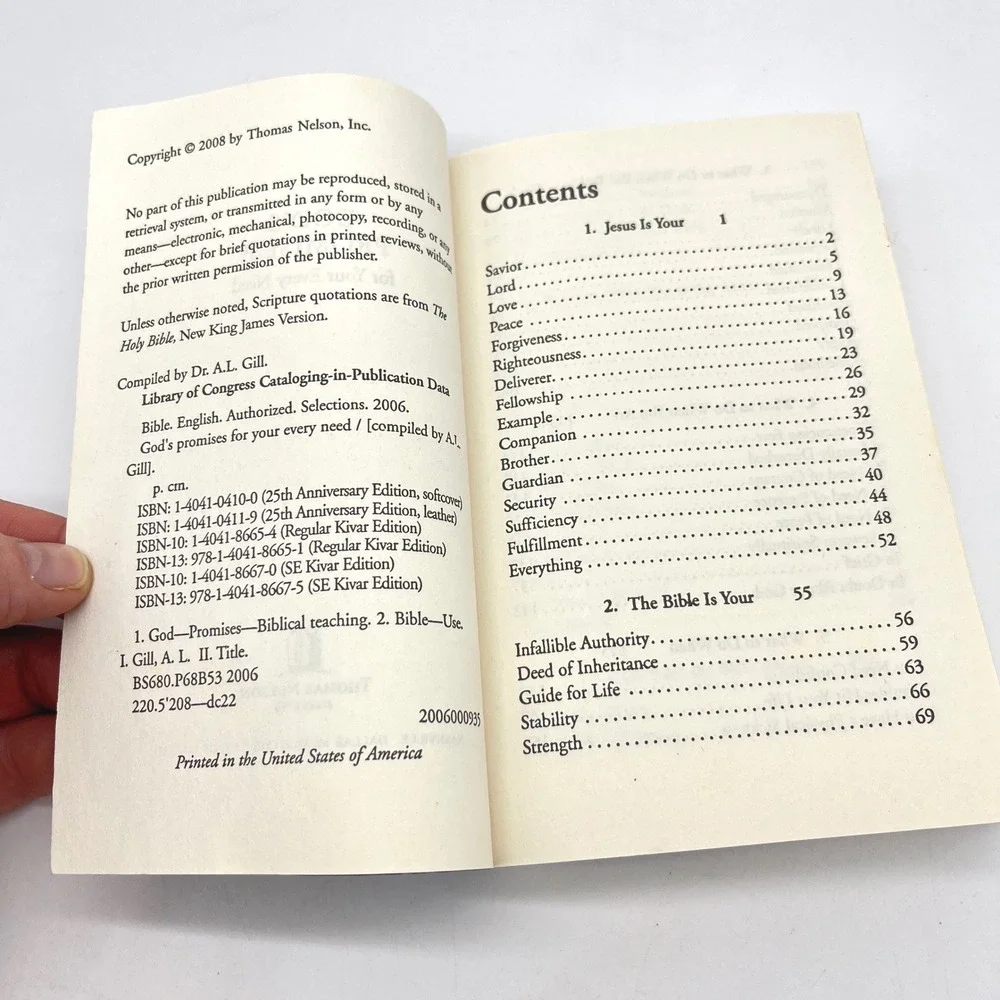 Thomas Nelson daily includes spiritual