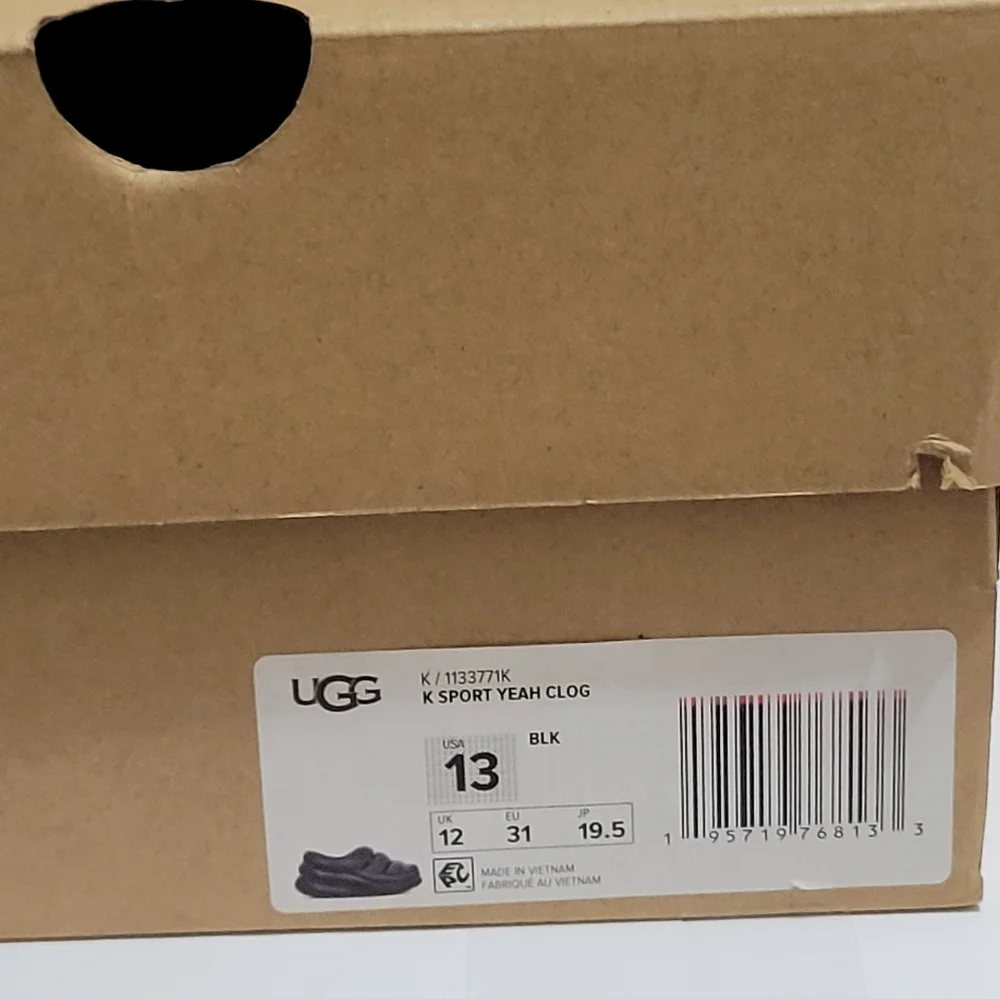 Ugg Sport Yeah Black Clogs Little‎ Kids