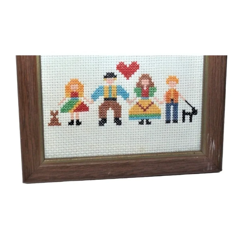Handmade framed cross