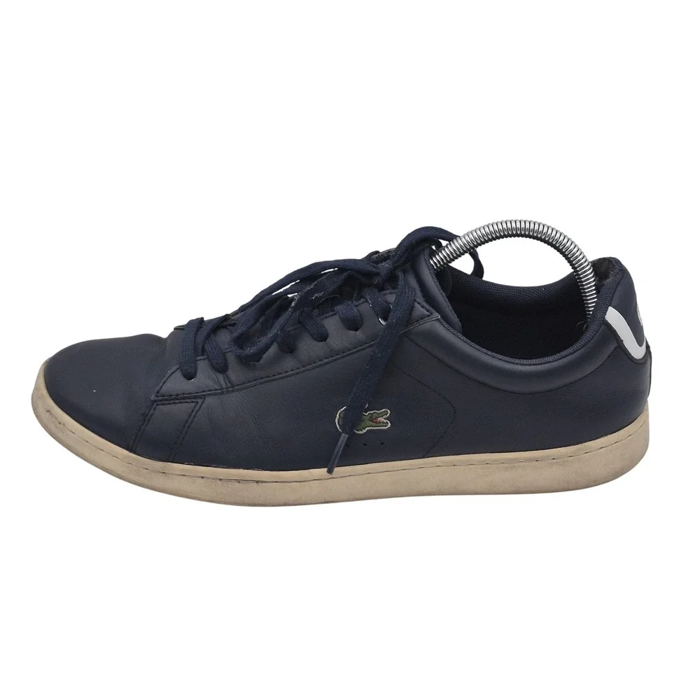 Lacoste‎ Shoes Mens Size 10 Navy Carnaby Evo BL 1 Leather Sneakers 733SPM1002003
