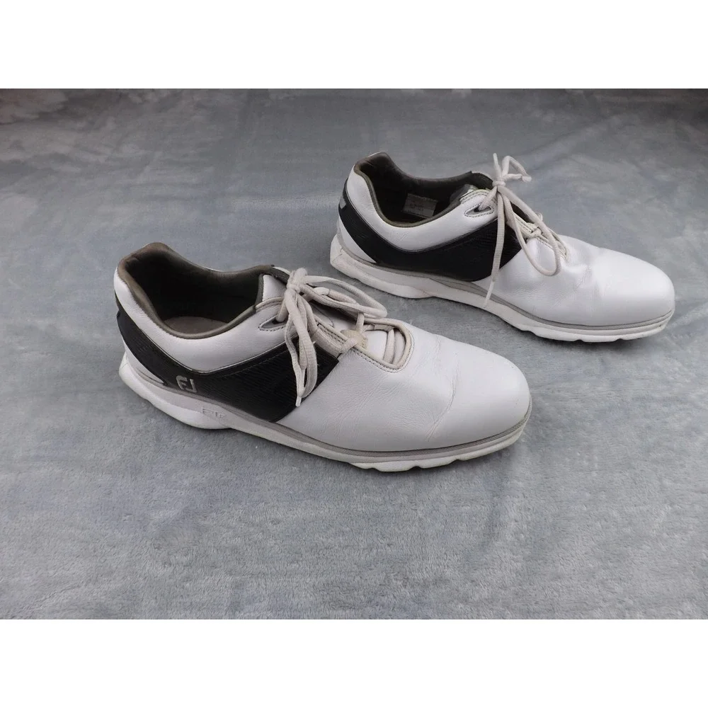 Footjoy Pro SL FTF Golf Shoes Men's‎ Size 10.5 White/Black