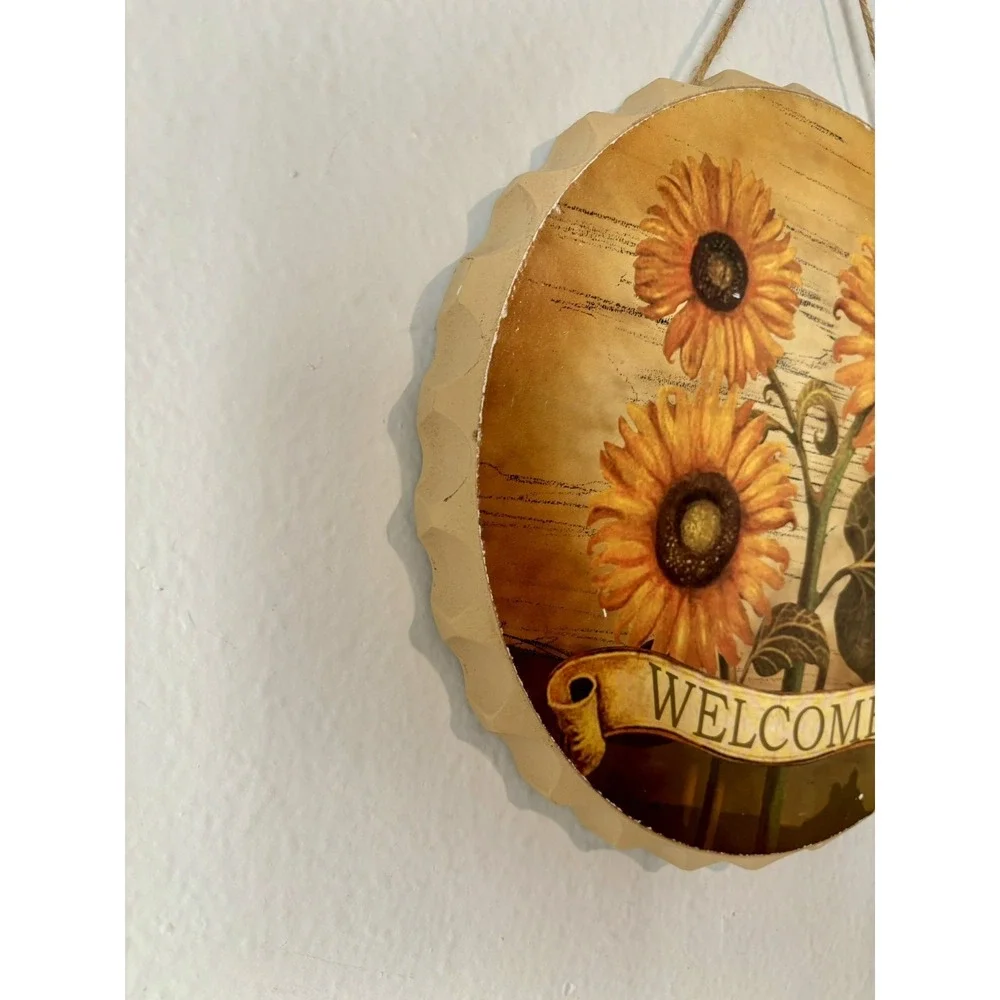 Handcrafted vintage sunflower
