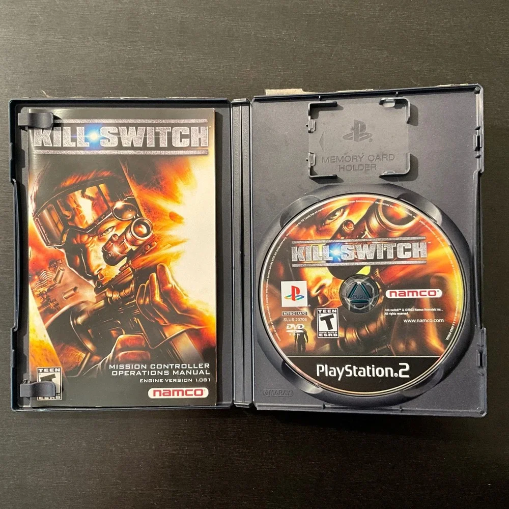 Kill Switch Playstation 2 PS2 Video‎ Game Namco Action Shooter Complete CIB